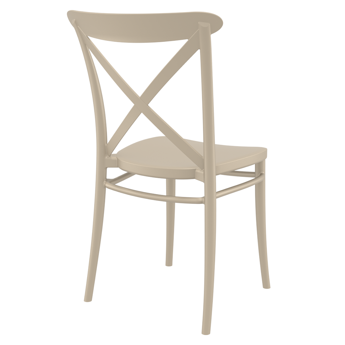 ST CROSY Taupe design Műanyag kültéri szék
